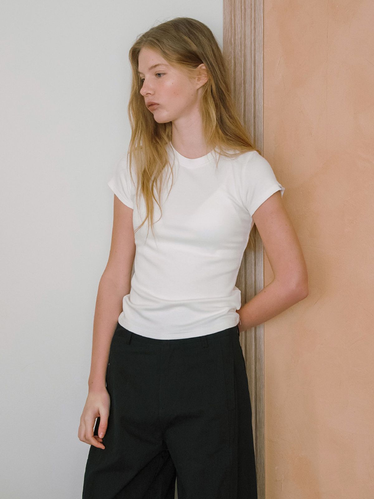 엘씨브이(LCVE) FINE RIB INSIDE-OUT T-SHIRT [4COLORS]
