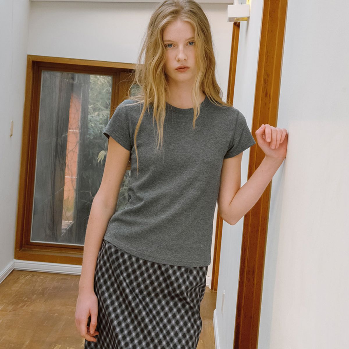 엘씨브이(LCVE) FINE RIB INSIDE-OUT T-SHIRT [4COLORS]