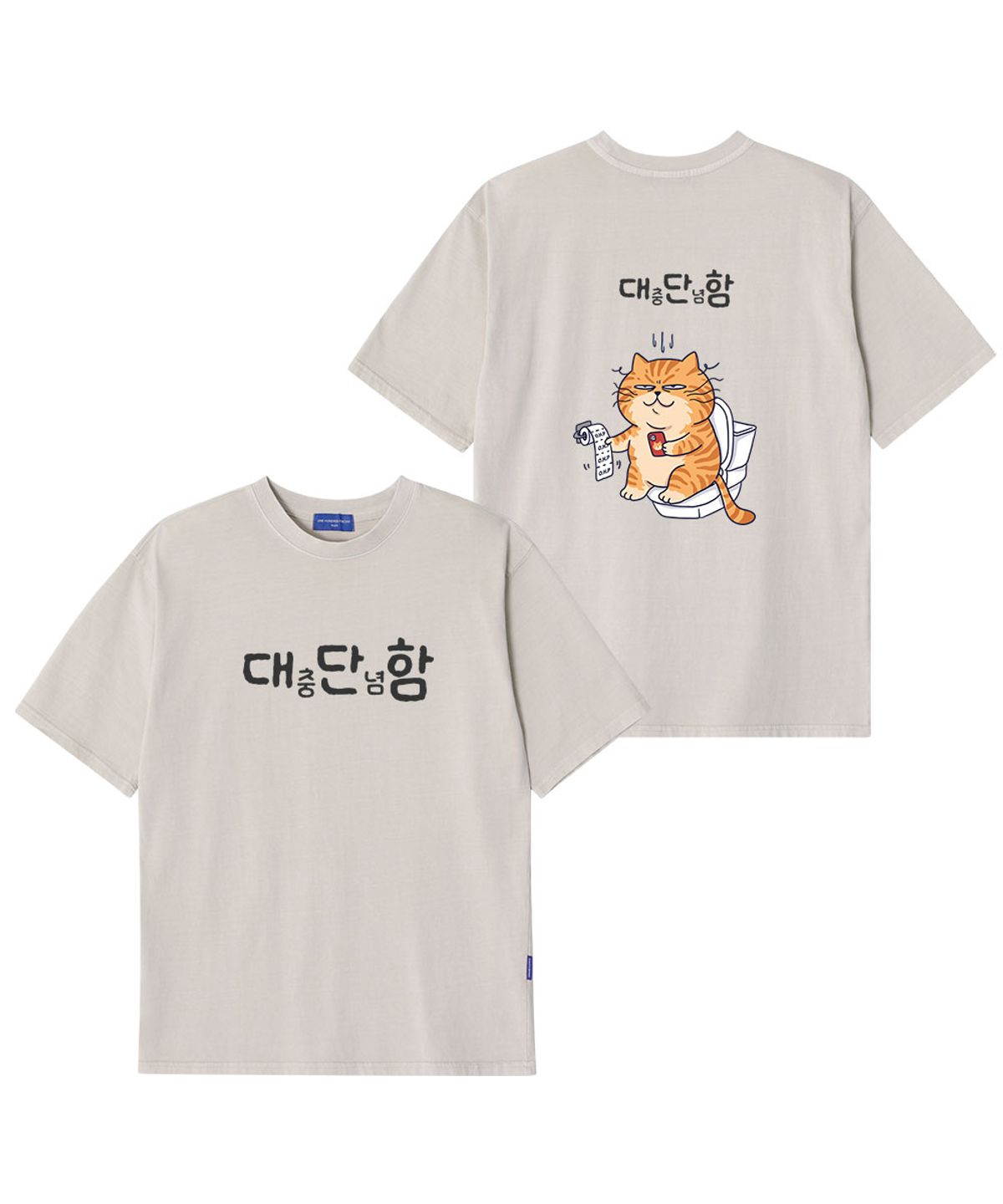 원헌드레드퍼센트(OHP) OHPxHARMONIA 대단함 피그먼트 반팔티6
