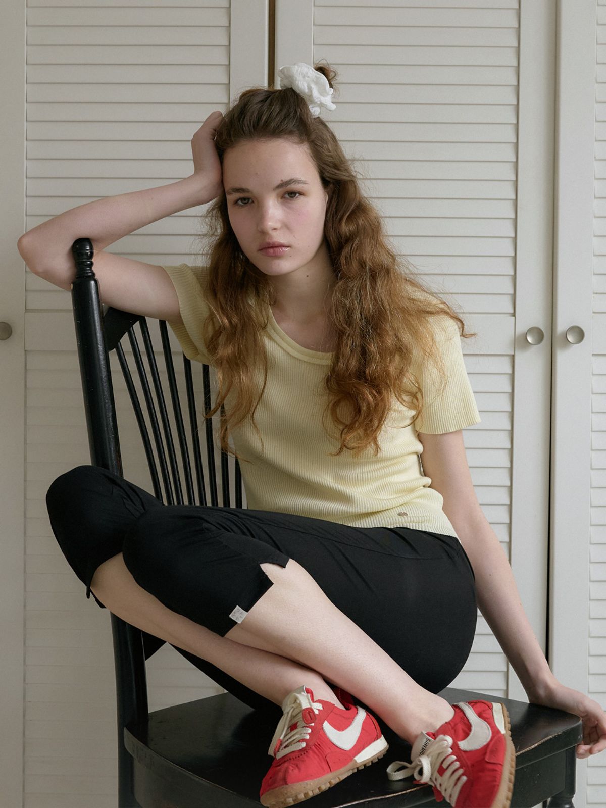엘씨브이(LCVE) SCOOP NECK RIB KNIT TOP_BUTTER CREAM