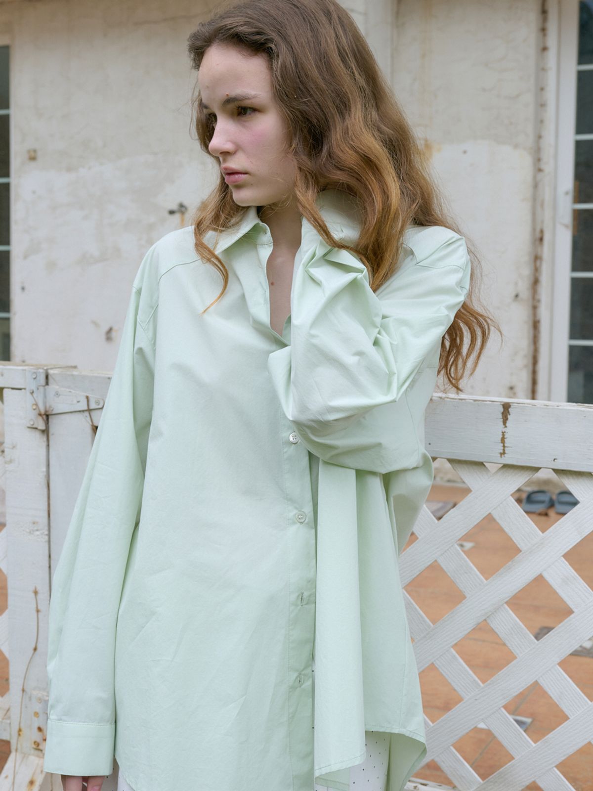 엘씨브이(LCVE) CLASSIC OVER-FIT LOGO SHIRT_MINT
