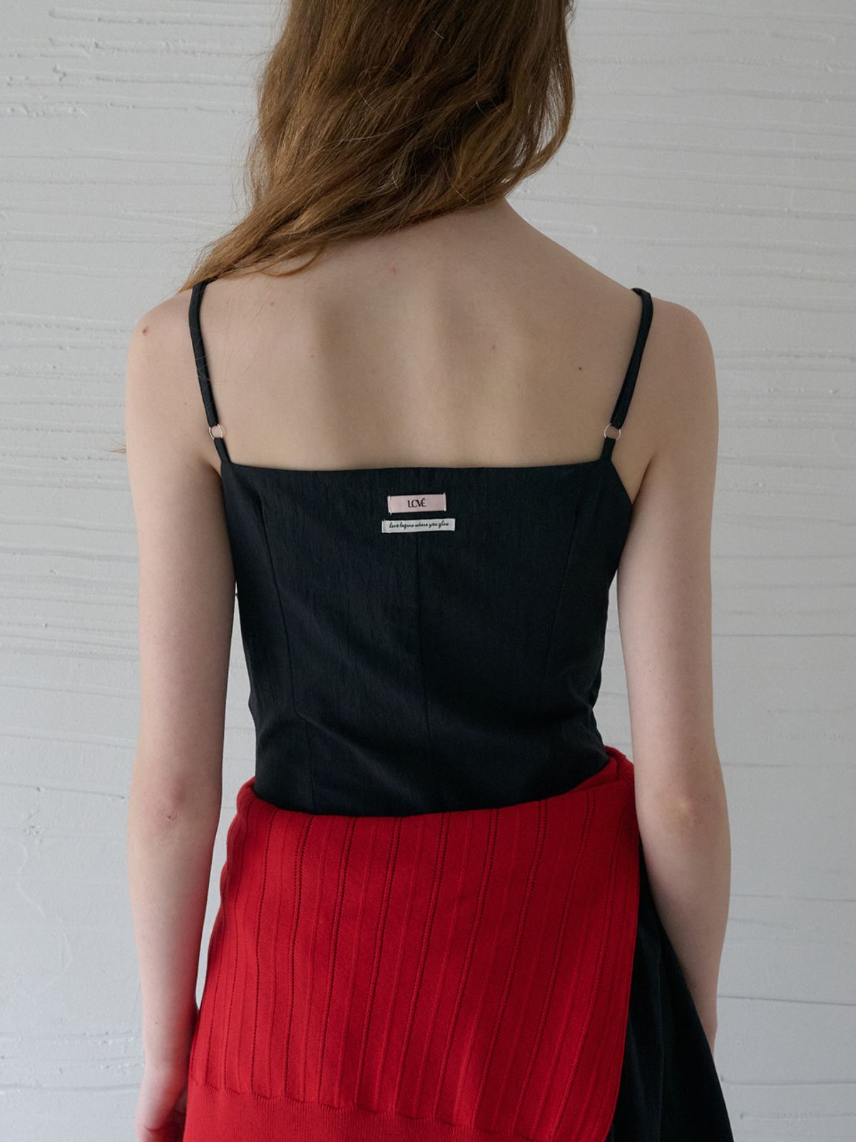 엘씨브이(LCVE) DRAPED SLIP BALLOON DRESS_BLACK