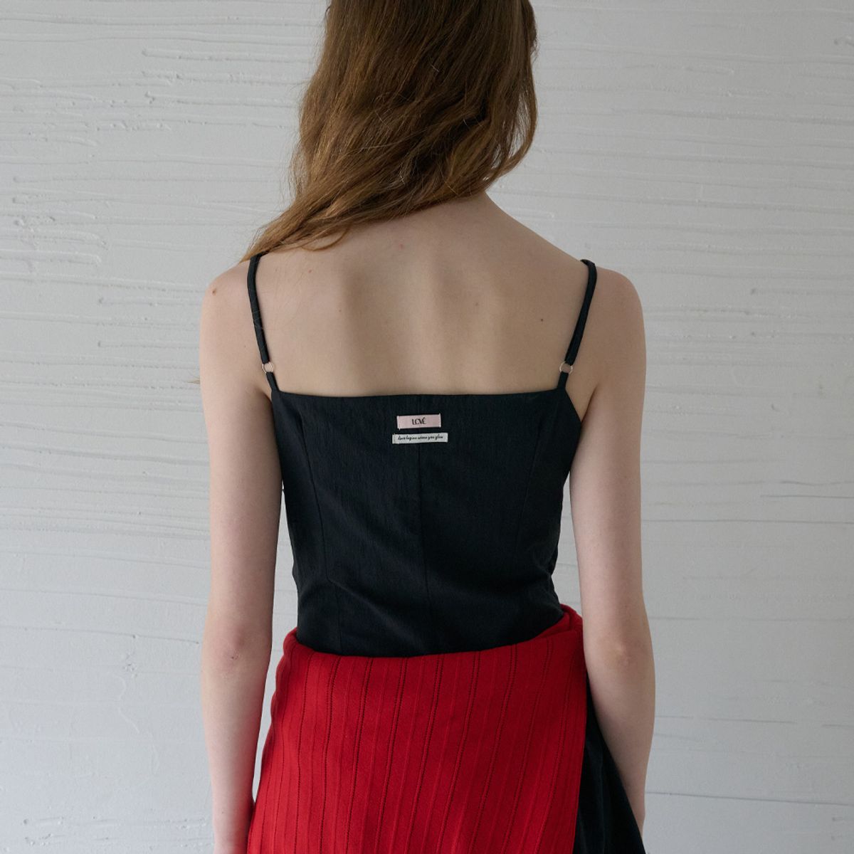 엘씨브이(LCVE) DRAPED SLIP BALLOON DRESS_BLACK