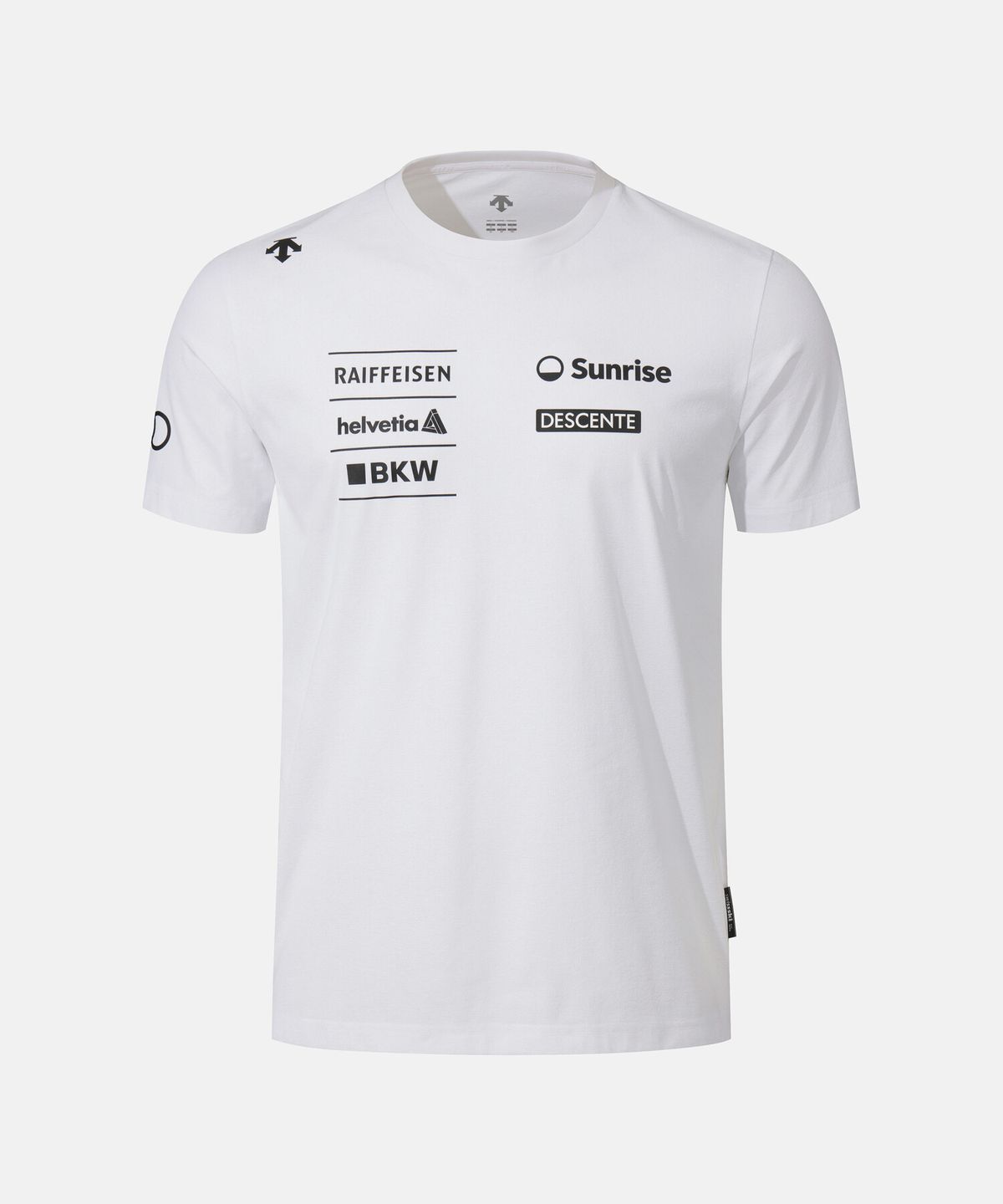 데상트(DESCENTE) 스위스 스키 팀그래픽 반팔 티셔츠 화이트 SR323STS81
