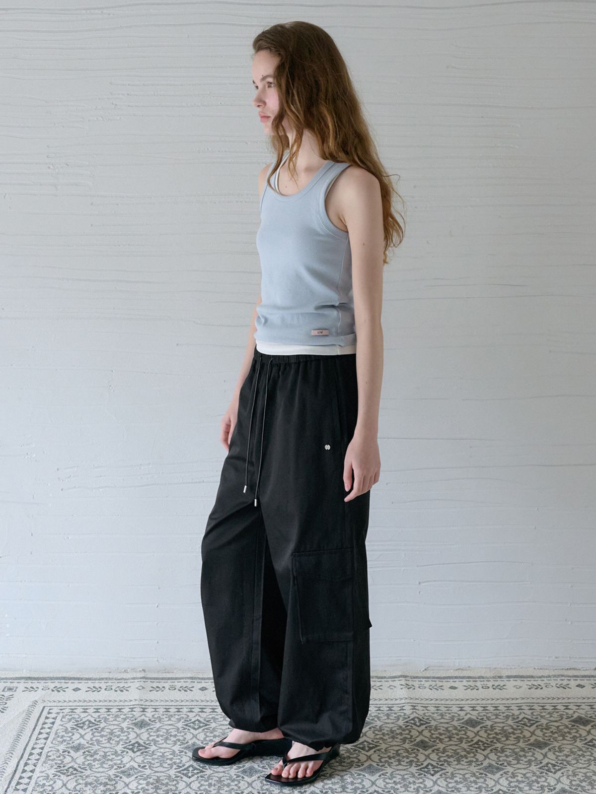 엘씨브이(LCVE) 2-WAY WIDE JOGGER PANTS_BLACK