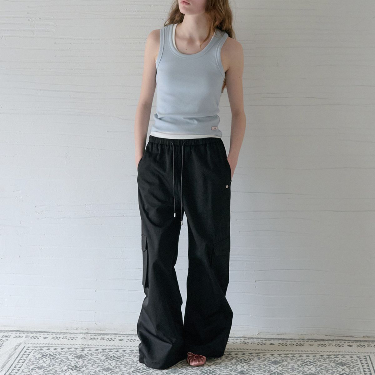 엘씨브이(LCVE) 2-WAY WIDE JOGGER PANTS_BLACK