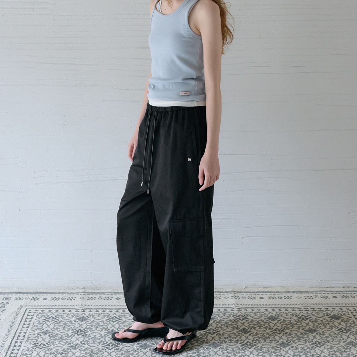 엘씨브이(LCVE) 2-WAY WIDE JOGGER PANTS_BLACK