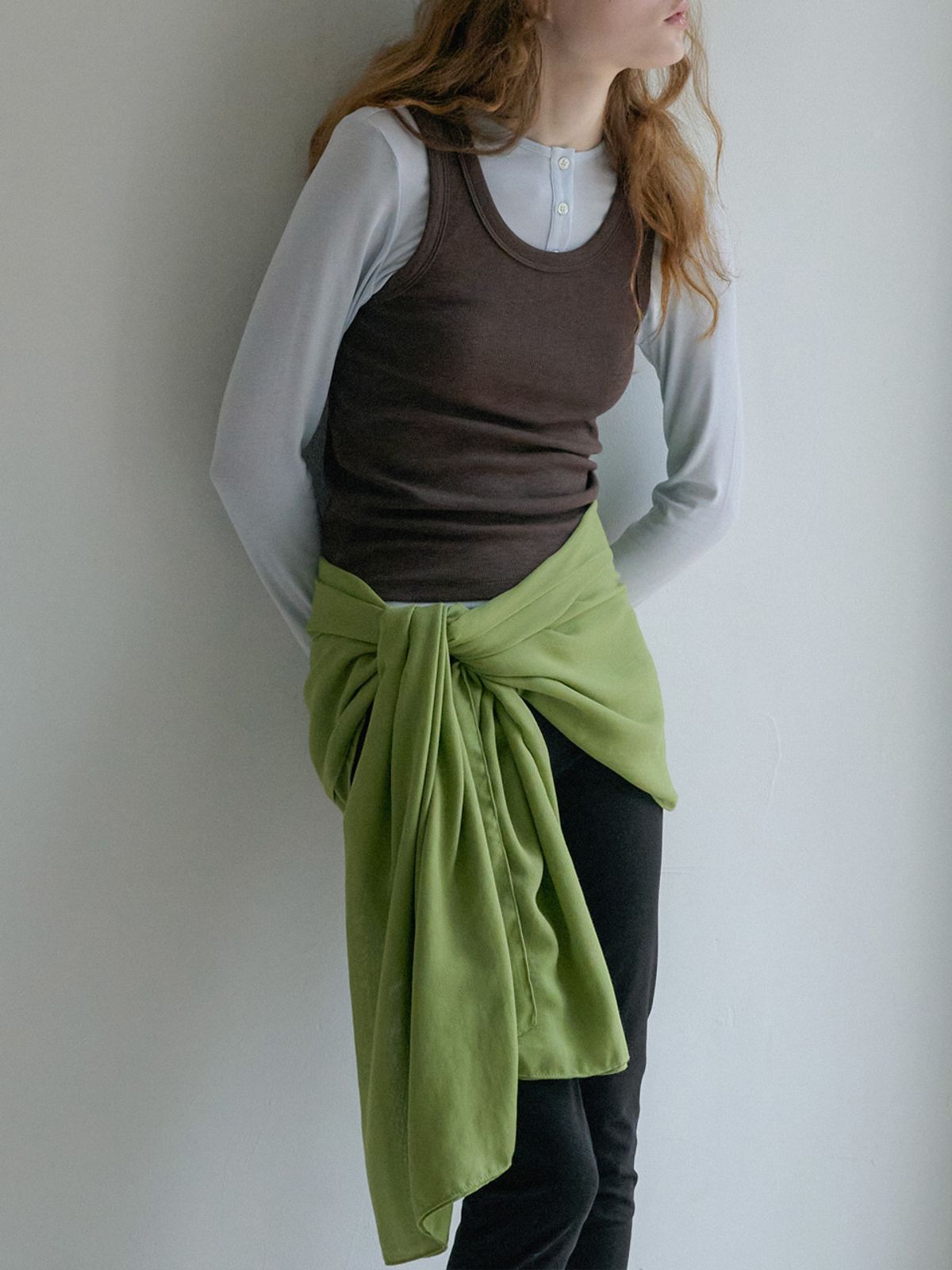 엘씨브이(LCVE) AIRY SOFT MUFFLER_GREEN