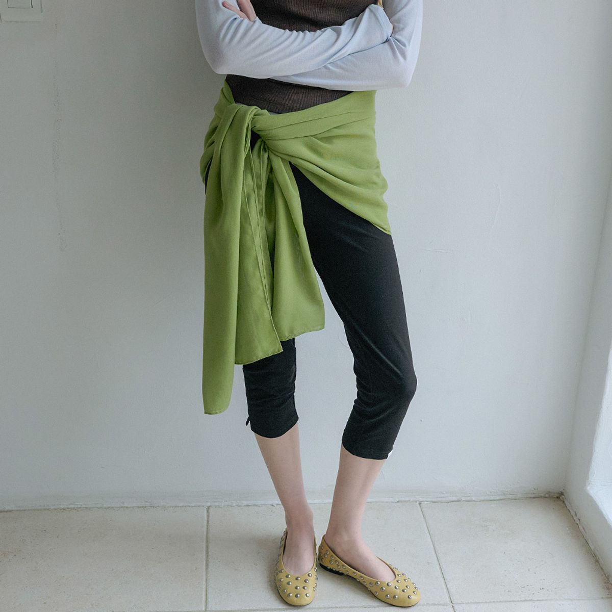 엘씨브이(LCVE) AIRY SOFT MUFFLER_GREEN
