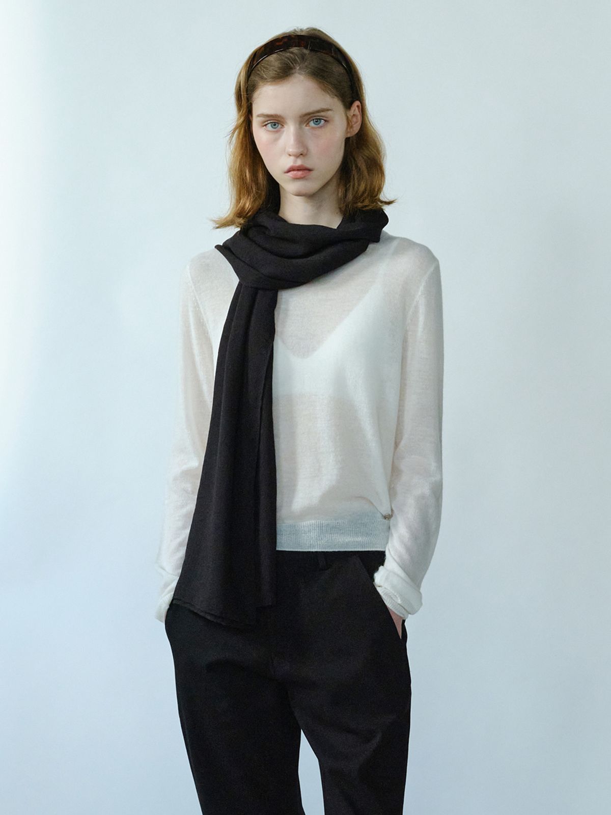 엘씨브이(LCVE) AIRY SOFT MUFFLER_BLACK