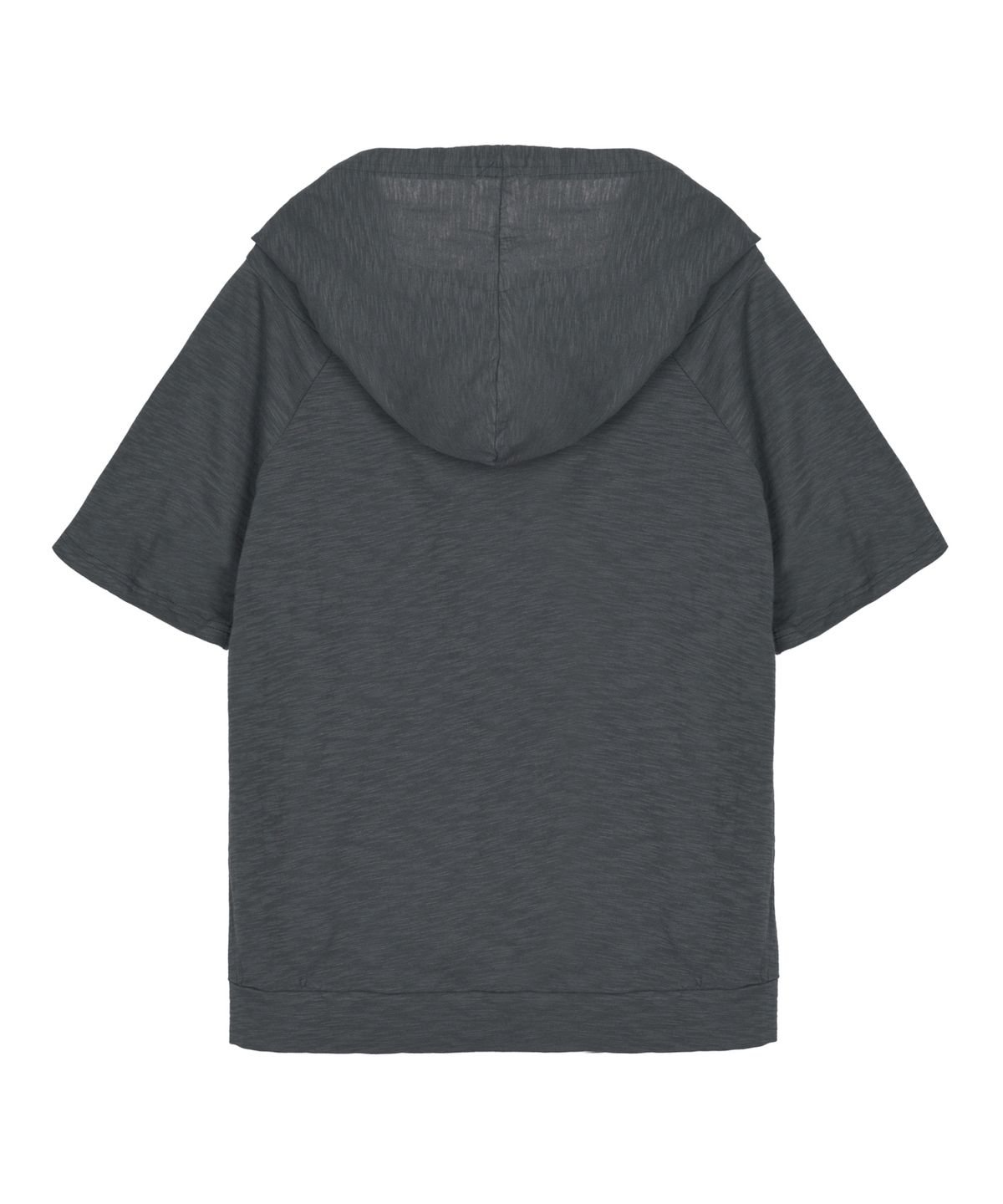 닉앤니콜(NICK&NICOLE) HOOD DRAPE STRING TOP_CHARCOAL