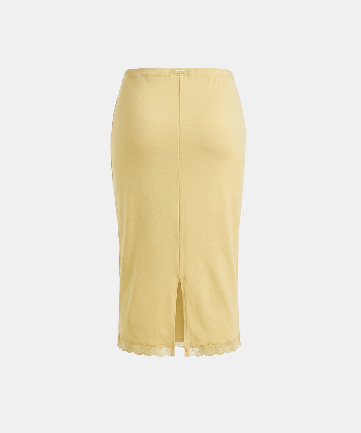 배드블러드(BADBLOOD) Everyday Lace Midi Skirt - Yellow