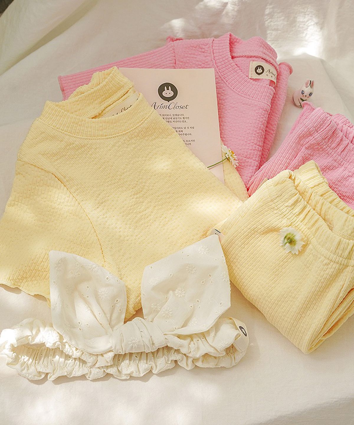 아림클로젯(ARIMCLOSET) 깜찍한 언니야의 데일리 부츠컷 팬츠 - 아기 여름 밴딩 팬츠