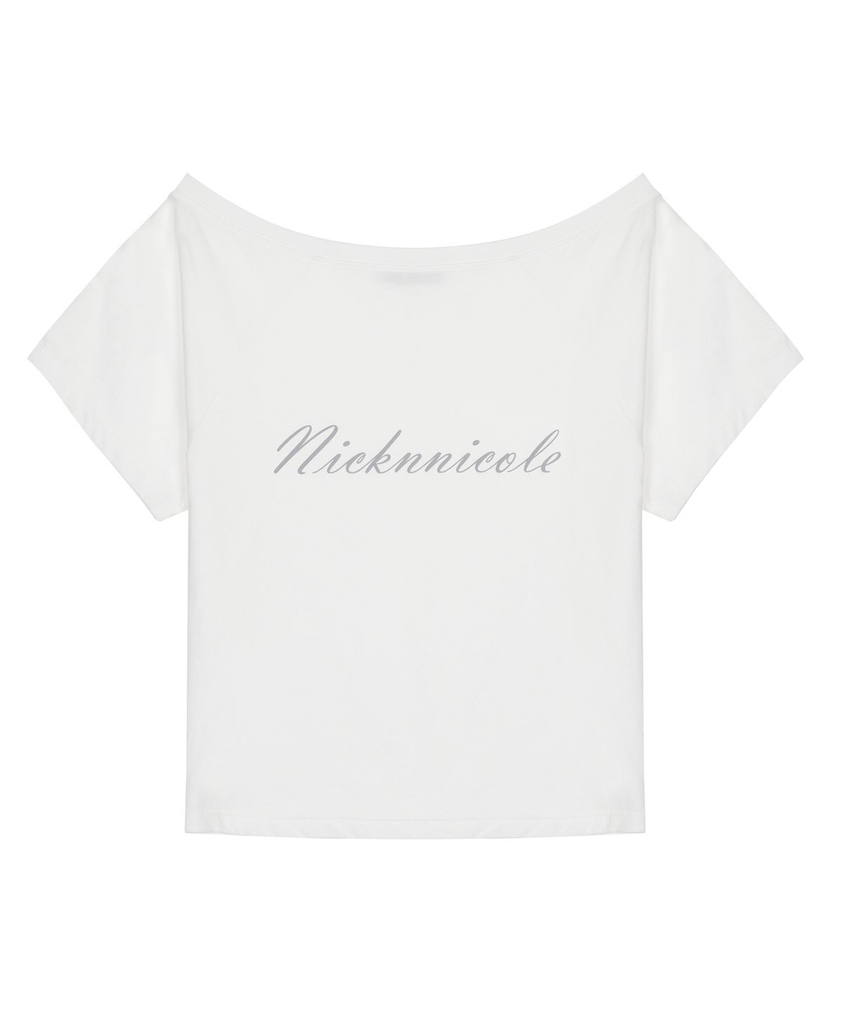 닉앤니콜(NICK&NICOLE) RAGLAN LETTERING TOP_IVORY