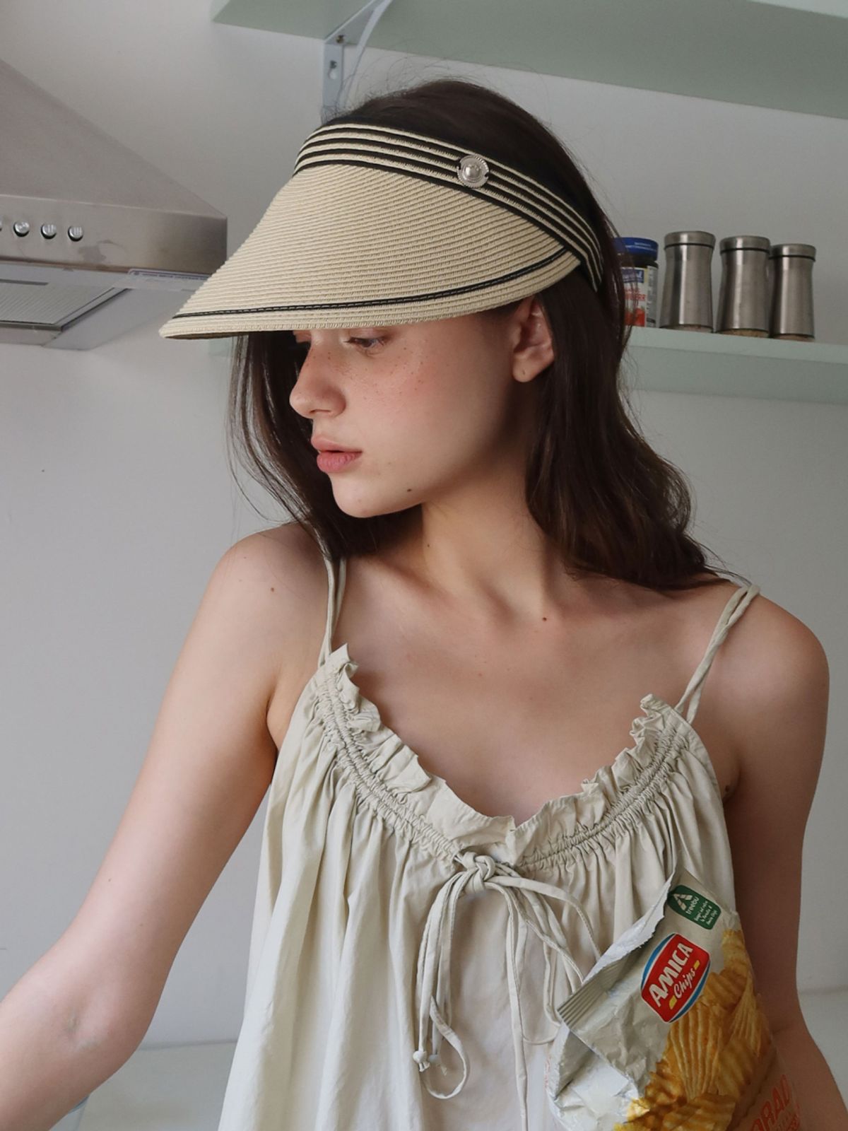 시오르(SIEOR) ETO Sun Visor Hat_ivory