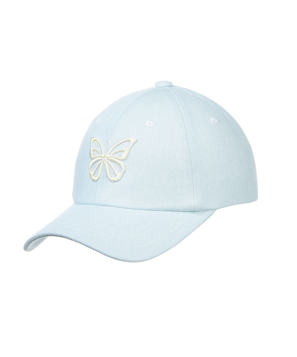 닉앤니콜(NICK&NICOLE) VINTAGE BUTTERFLY BLINK BALL CAP_DENIM SKY BLUE