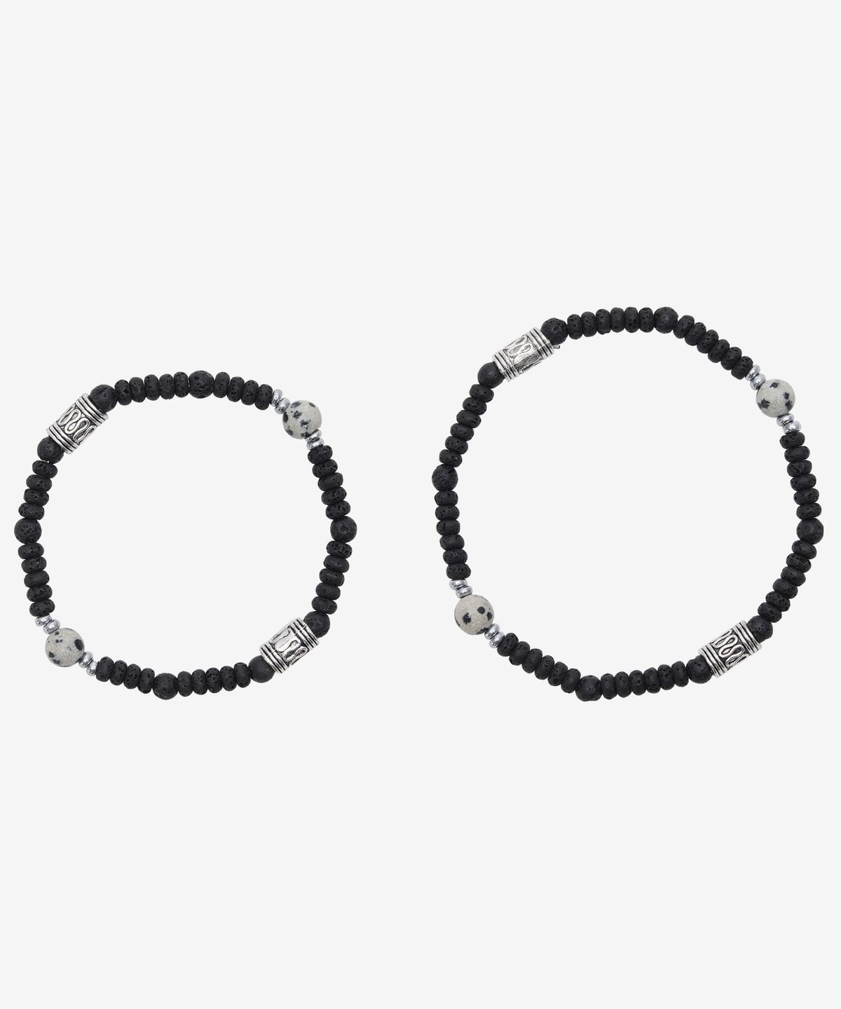 피넛루프(PEANUT LOOP) Basalt Jasper Bracelet Black
