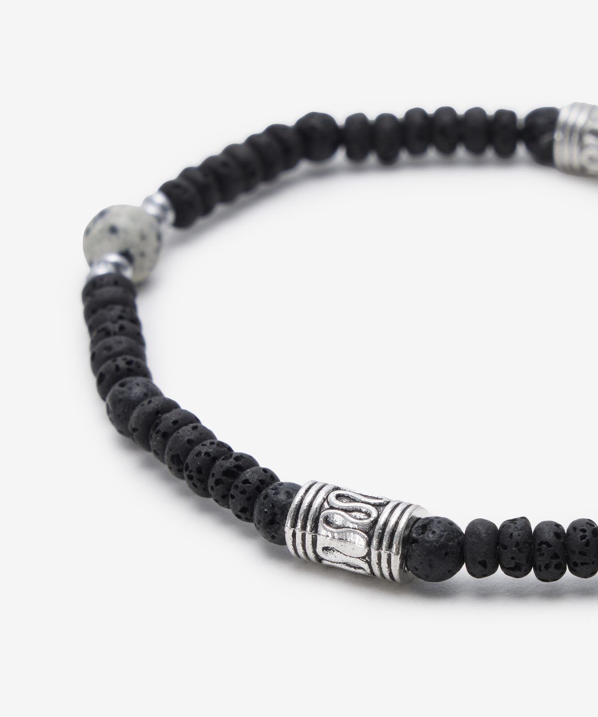 피넛루프(PEANUT LOOP) Basalt Jasper Bracelet Black