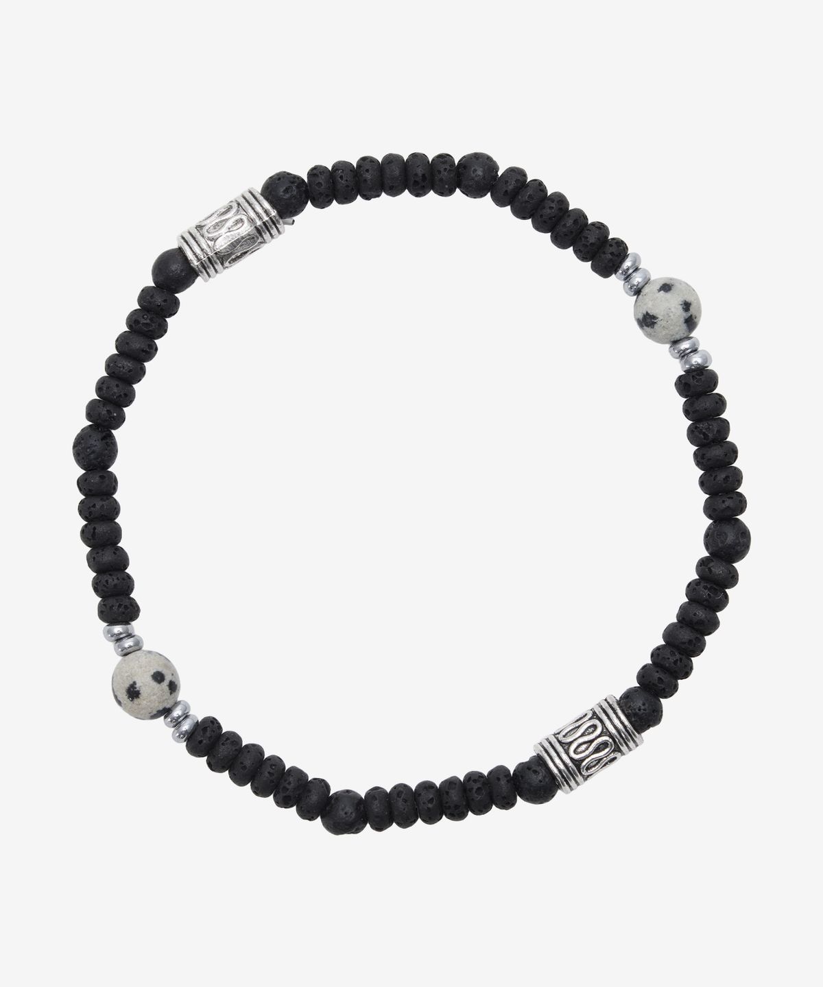 피넛루프(PEANUT LOOP) Basalt Jasper Bracelet Black