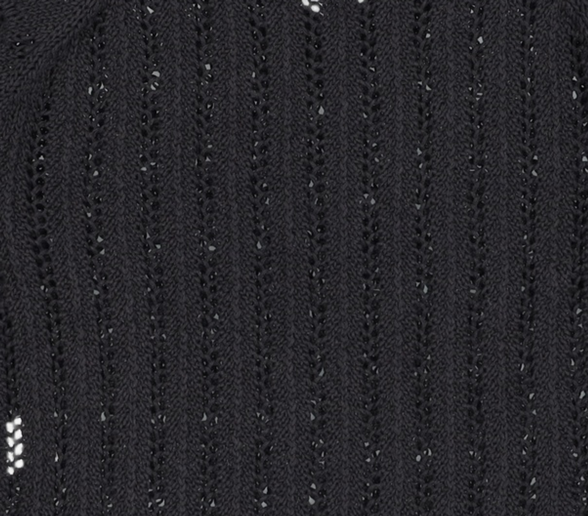 몽돌(MONGDOL) 네트 스카시 롱 슬리브 니트 탑 블랙 MDKT095BLACK FREE