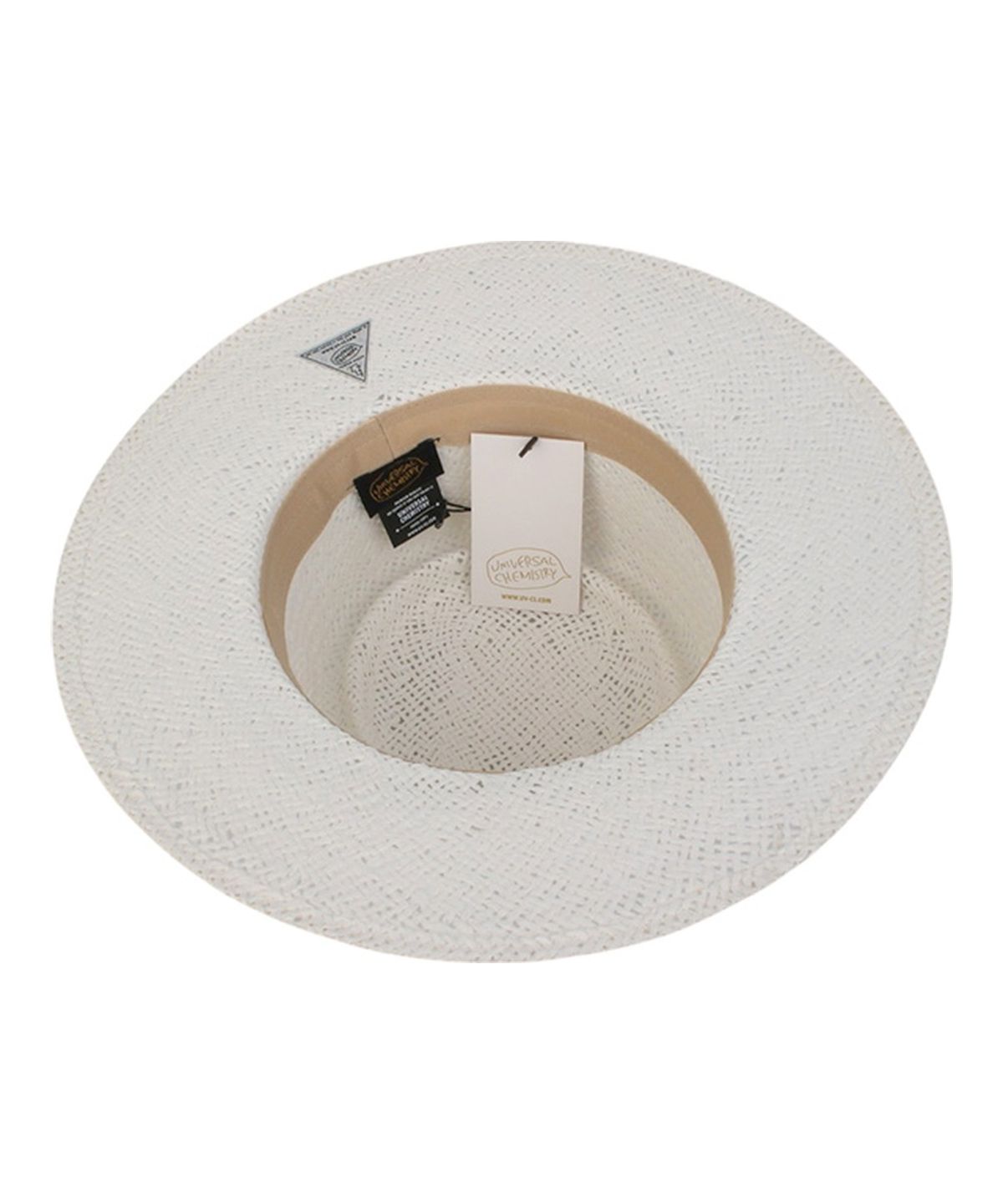 유니버셜 케미스트리(UNIVERSAL CHEMISTRY) Home White Simple Panama Hat 파나마햇