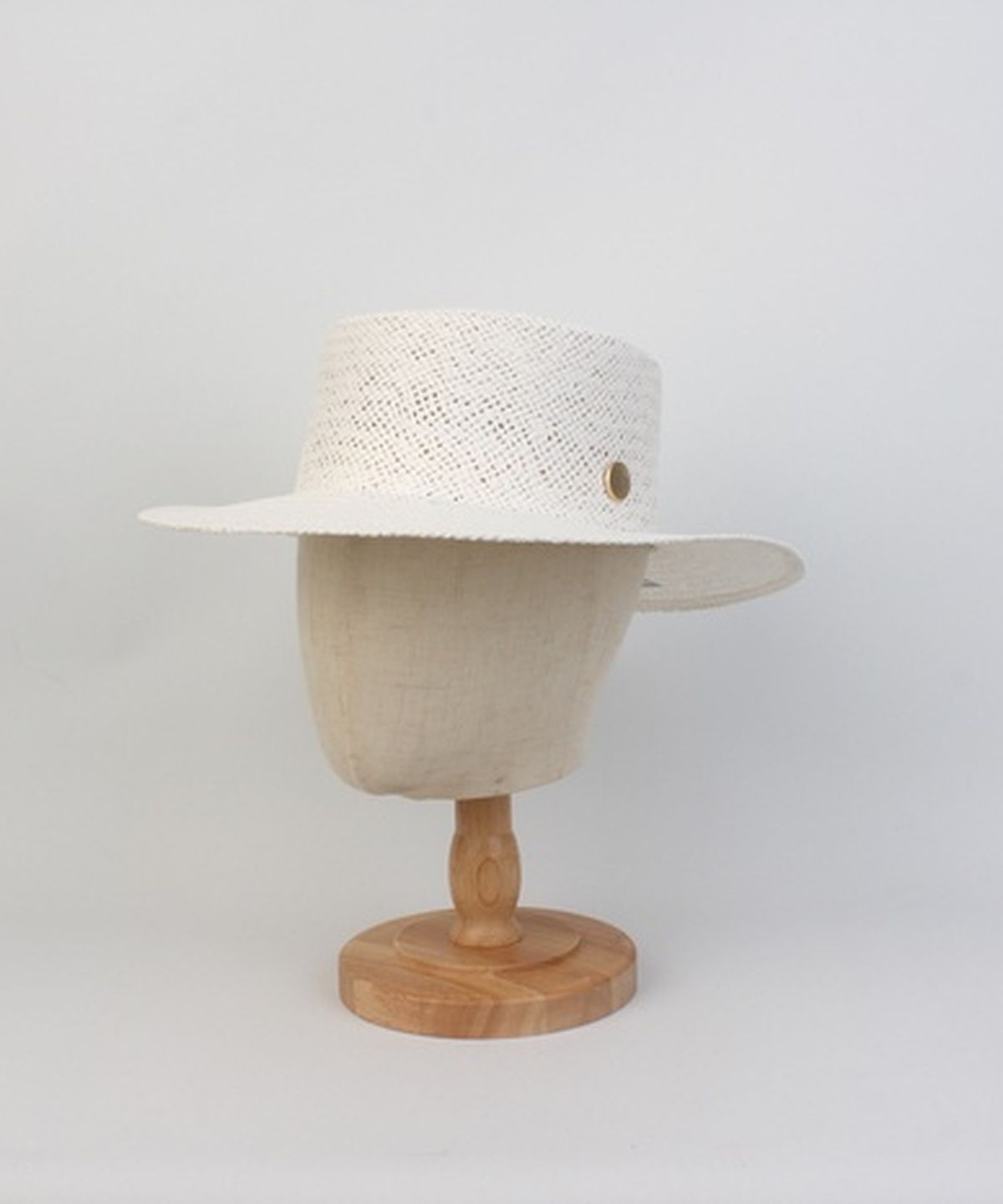 유니버셜 케미스트리(UNIVERSAL CHEMISTRY) Home White Simple Panama Hat 파나마햇