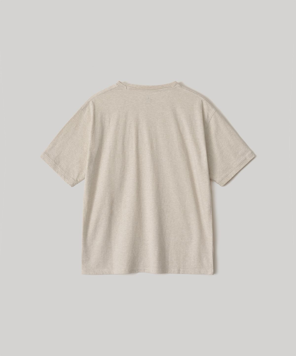 어나더 오피스(ANOTHER OFFICE) Library Raw-edge Tee (Oatmeal)