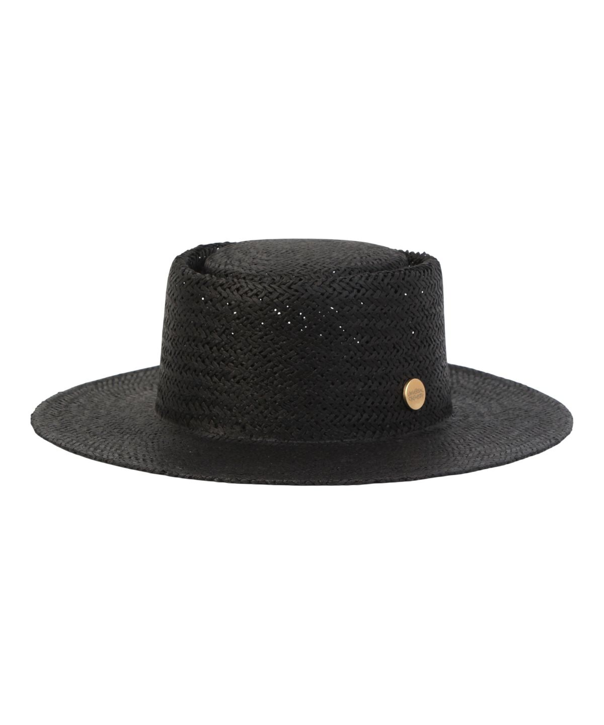 유니버셜 케미스트리(UNIVERSAL CHEMISTRY) Home Black Simple Panama Hat 파나마햇