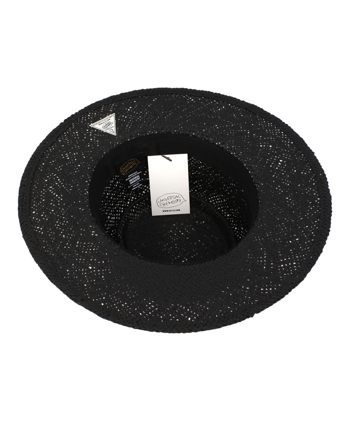 유니버셜 케미스트리(UNIVERSAL CHEMISTRY) Home Black Simple Panama Hat 파나마햇