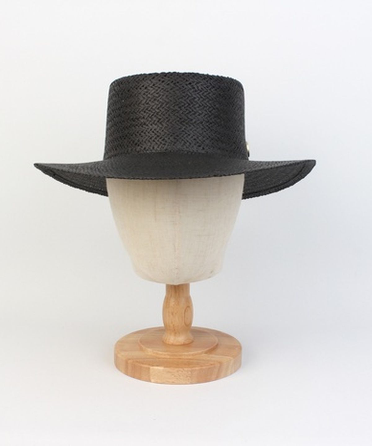 유니버셜 케미스트리(UNIVERSAL CHEMISTRY) Home Black Simple Panama Hat 파나마햇