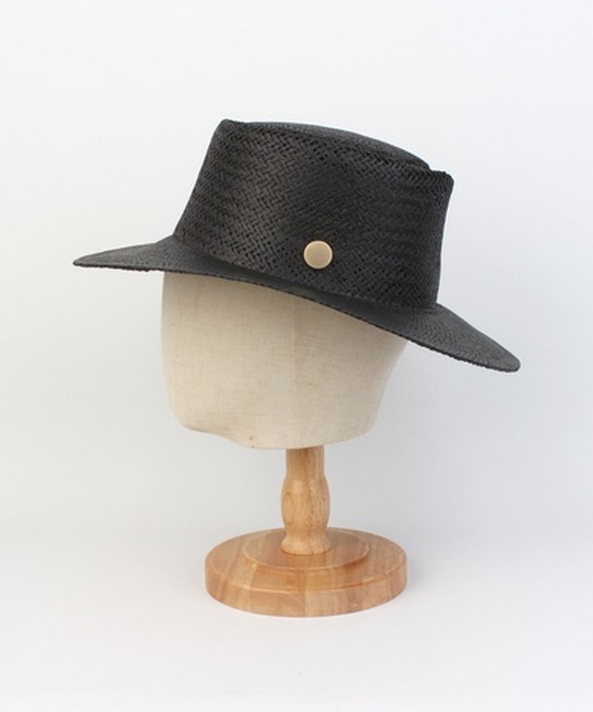 유니버셜 케미스트리(UNIVERSAL CHEMISTRY) Home Black Simple Panama Hat 파나마햇