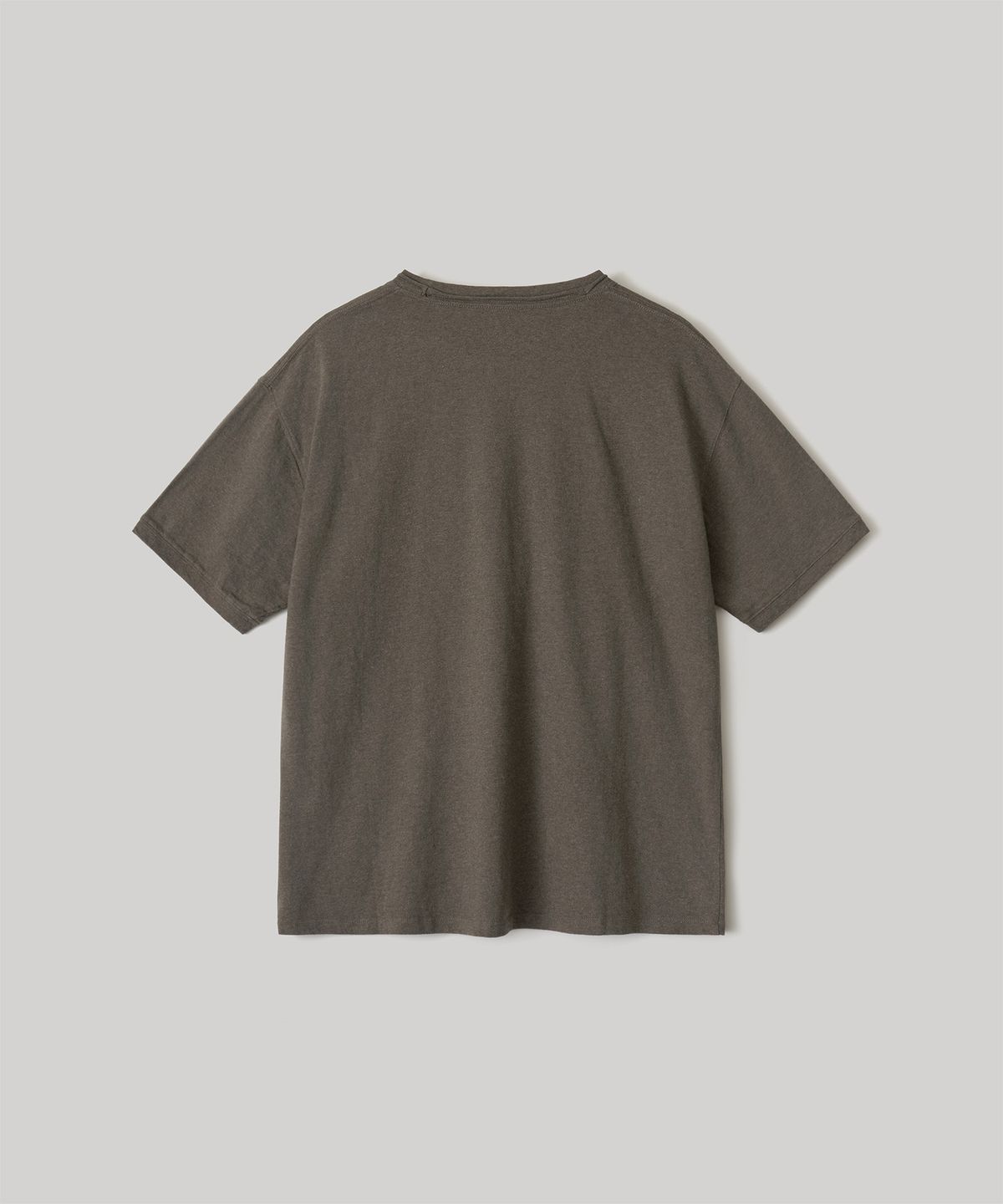 어나더 오피스(ANOTHER OFFICE) Library Raw-edge Tee (Brown)