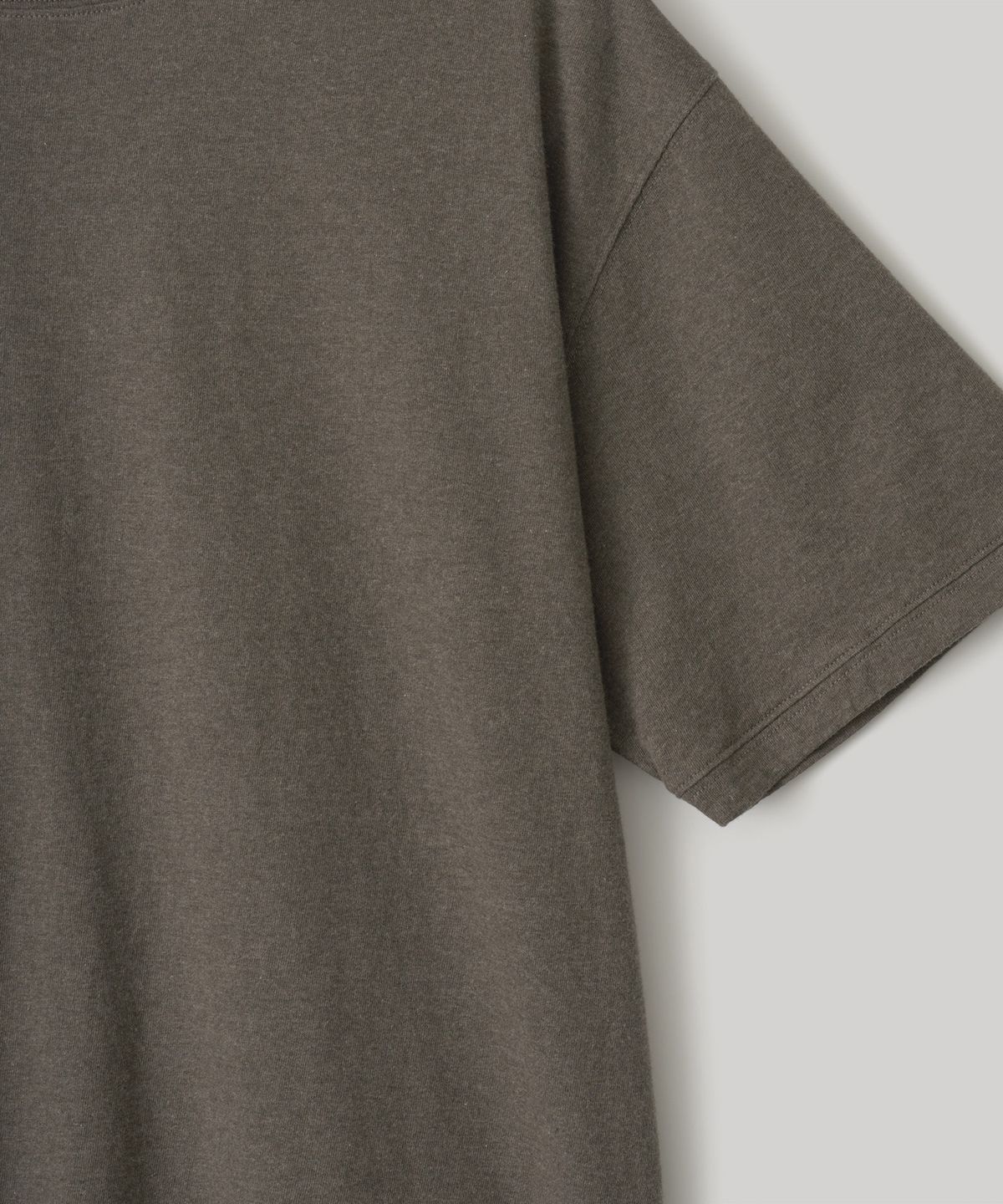 어나더 오피스(ANOTHER OFFICE) Library Raw-edge Tee (Brown)