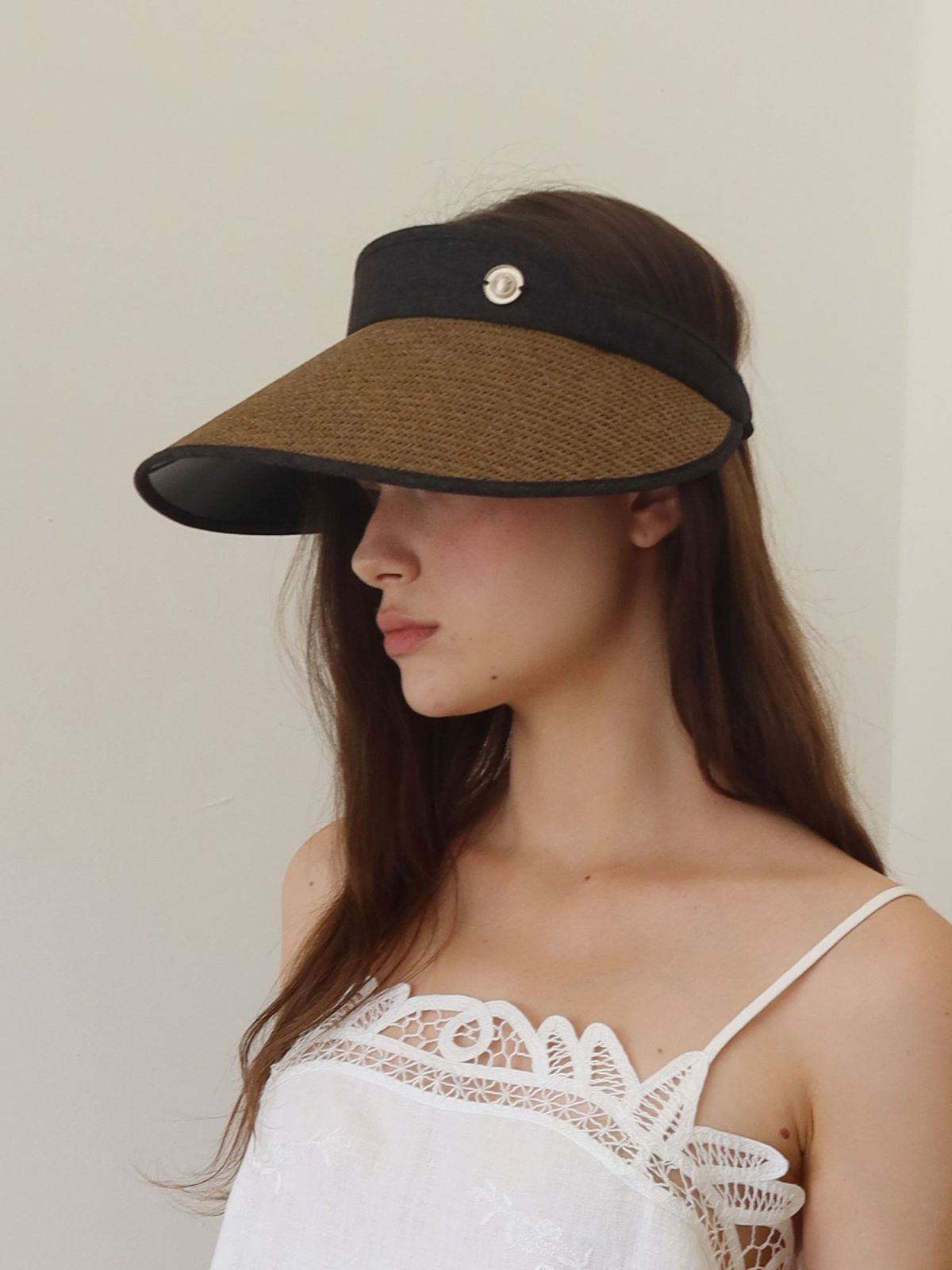 시오르(SIEOR) Colette Sun Visor Hat_black mocha