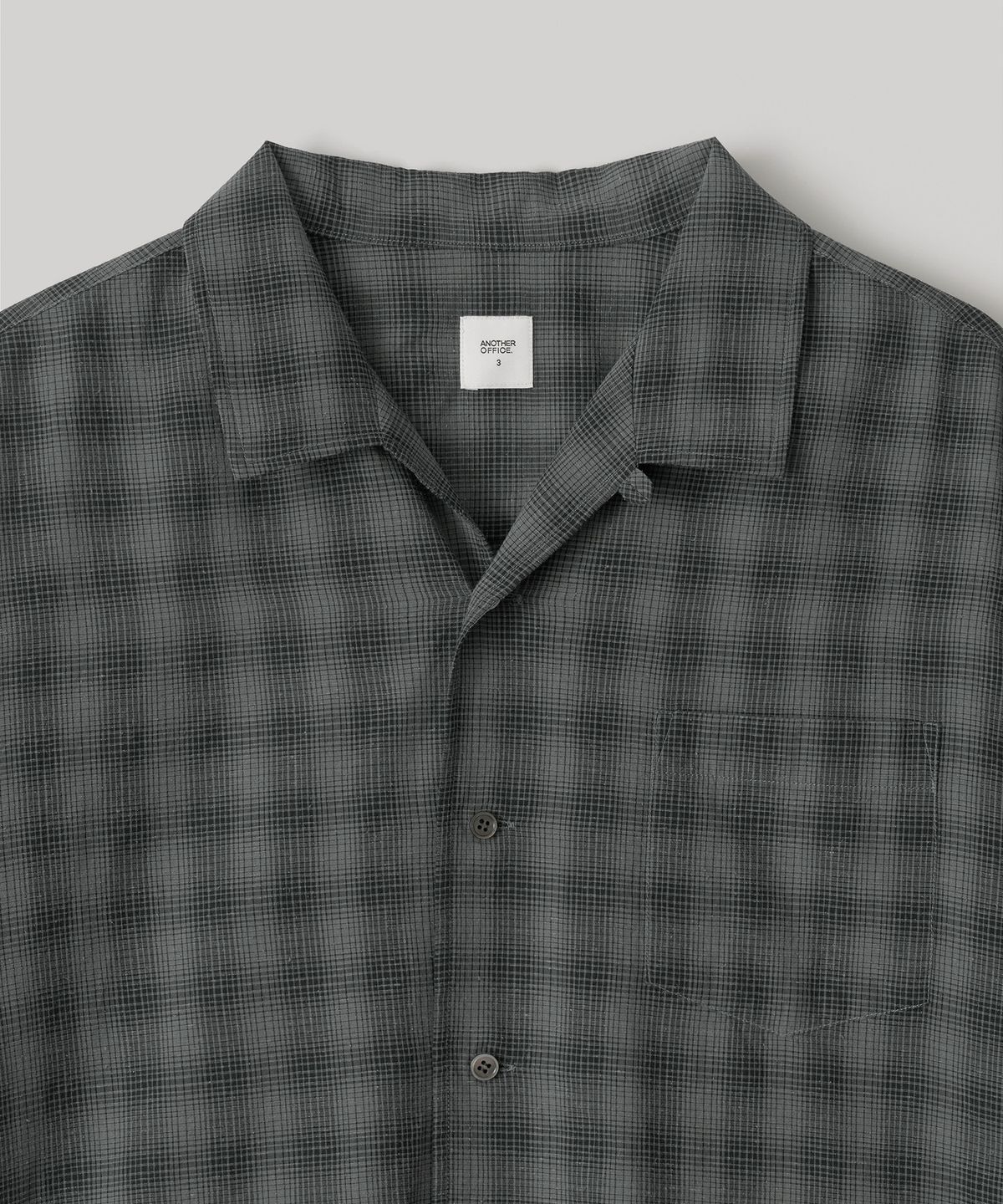 어나더 오피스(ANOTHER OFFICE) Italian Silk Shirt (Gray Ombre)