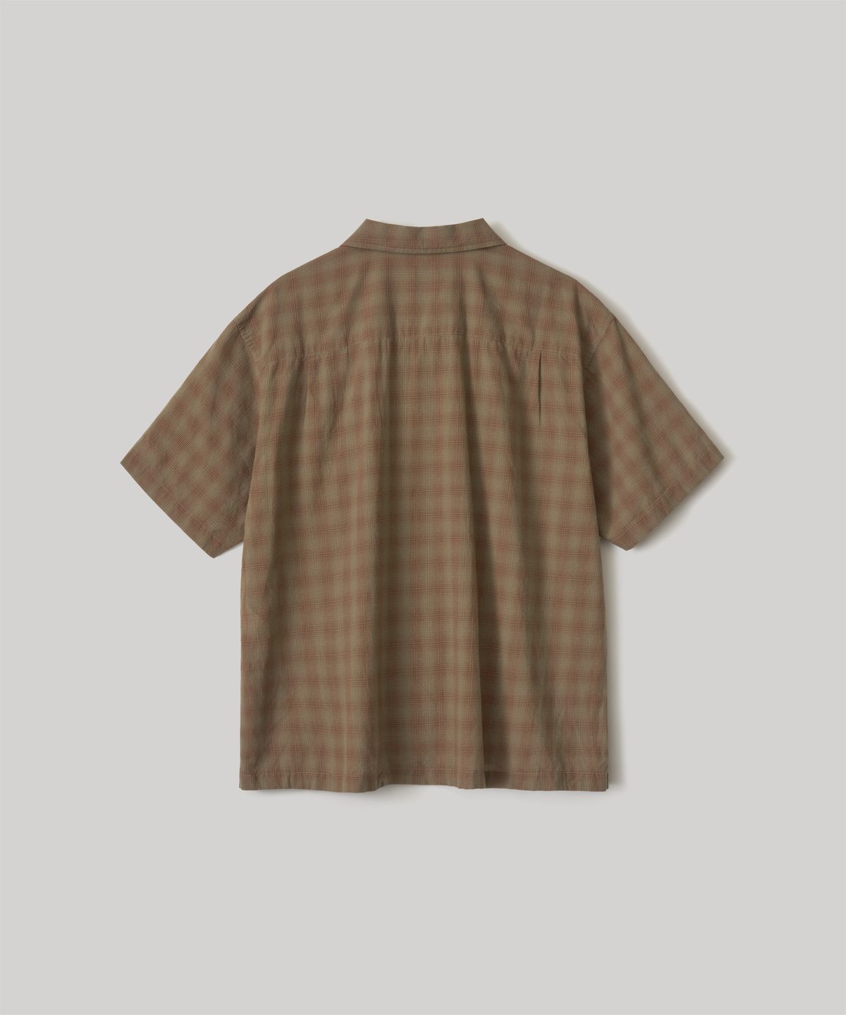어나더 오피스(ANOTHER OFFICE) Italian Silk Shirt (Brown Ombre)