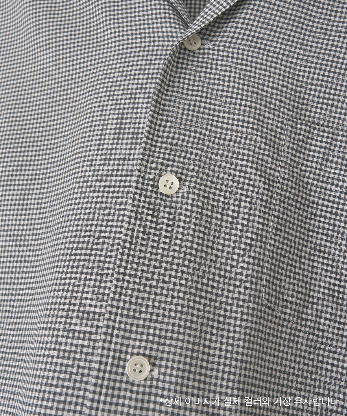 어나더 오피스(ANOTHER OFFICE) Italian Silk Shirt (Black Gingham)