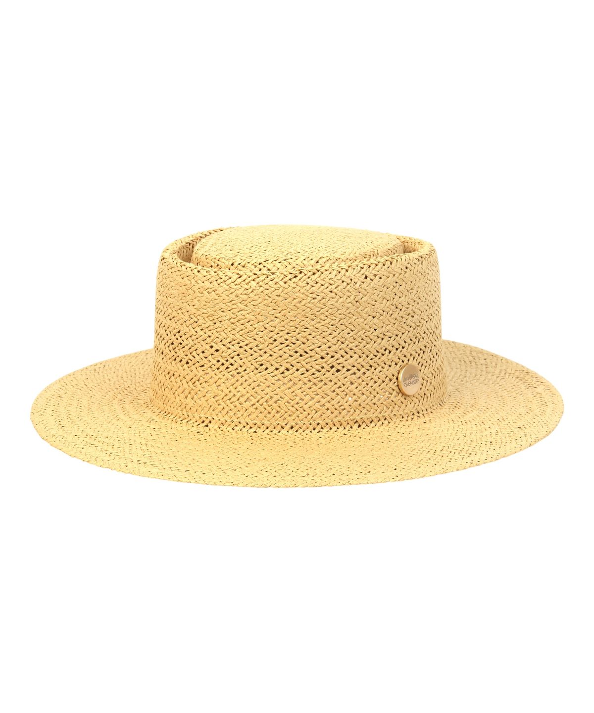 유니버셜 케미스트리(UNIVERSAL CHEMISTRY) Home Beige Simple Panama Hat 파나마햇