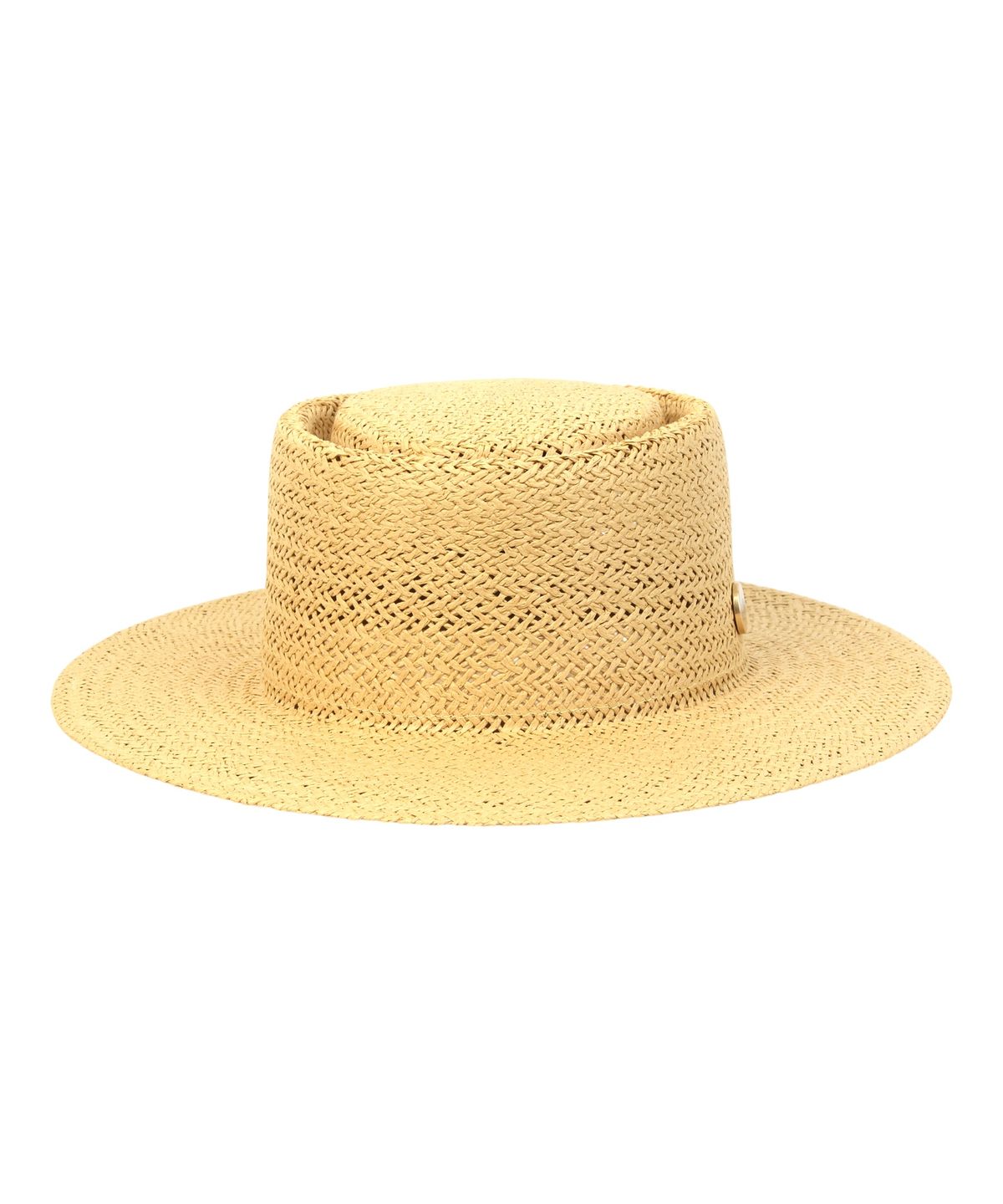 유니버셜 케미스트리(UNIVERSAL CHEMISTRY) Home Beige Simple Panama Hat 파나마햇
