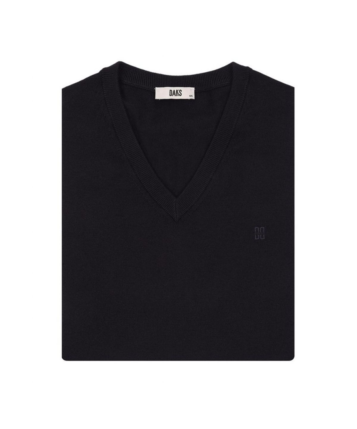 닥스셔츠(DAKS SHIRTS) 울100 베스트 레귤러핏 네이비_DLW3SWVE450N1