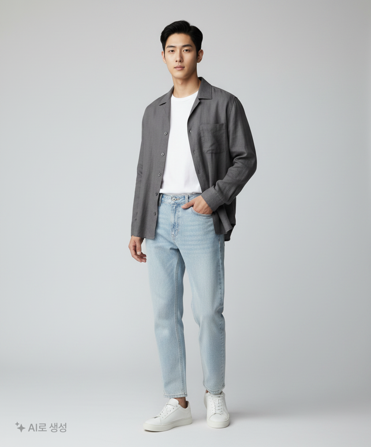 라잌 x 코어(like x core) 청/데님 팬츠 L