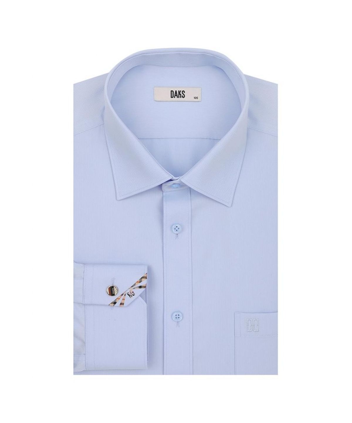 닥스셔츠(DAKS SHIRTS) 레이온혼방 노케어 포인트체크 셔츠 레귤러핏 블루_DMA1SHDL110B1