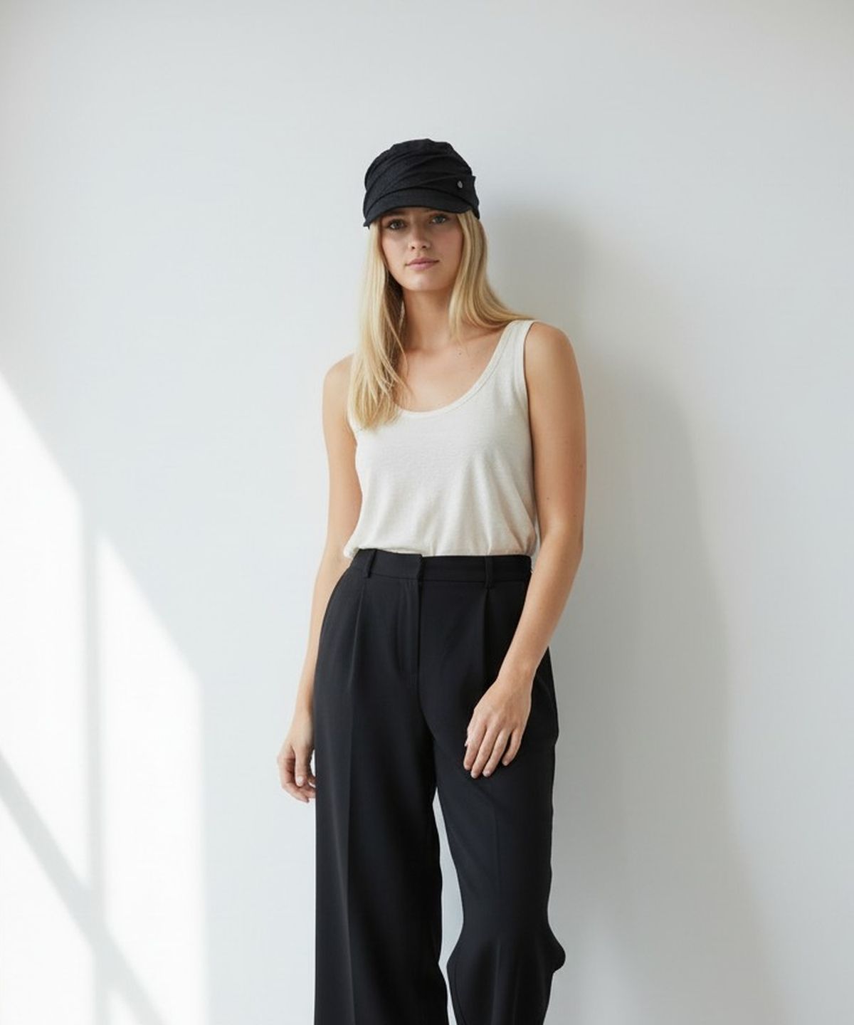 유니버셜 케미스트리(UNIVERSAL CHEMISTRY) Wire Wrinkle Poly Black Marine Cap 마린캡