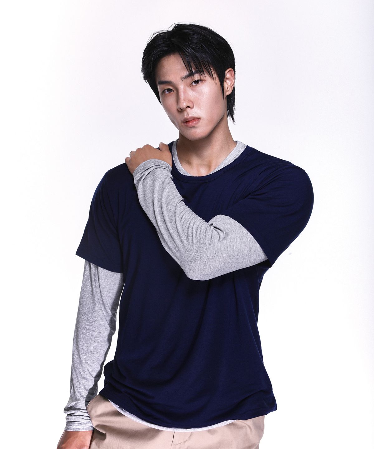 알브이디(RVD) 레이어드 소프트터치 모달 롱슬리브