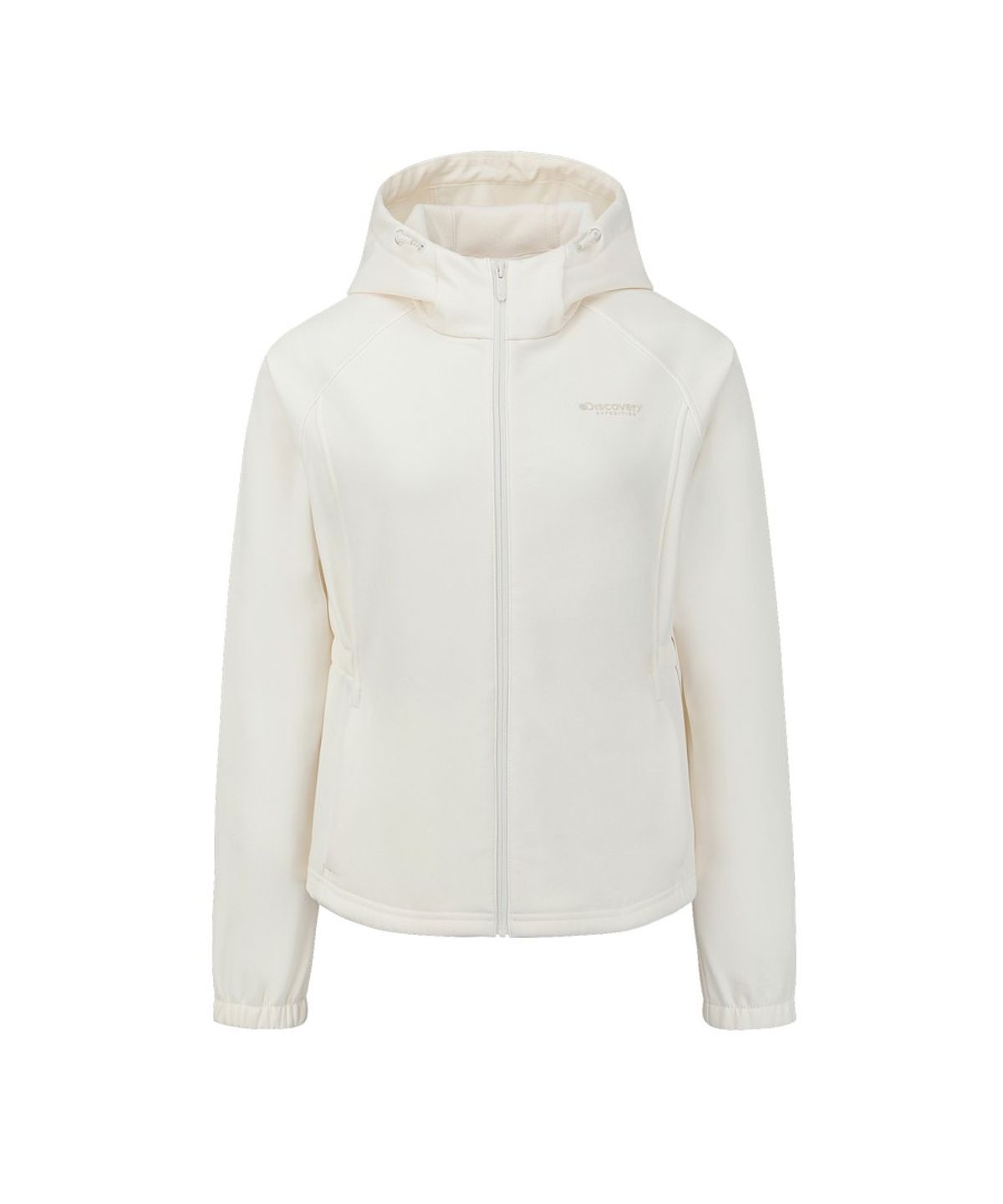 디스커버리 익스페디션(DISCOVERY EXPEDITION) 여성 2L 본딩 기모 후드 자켓 (SET-UP) (CREAM)