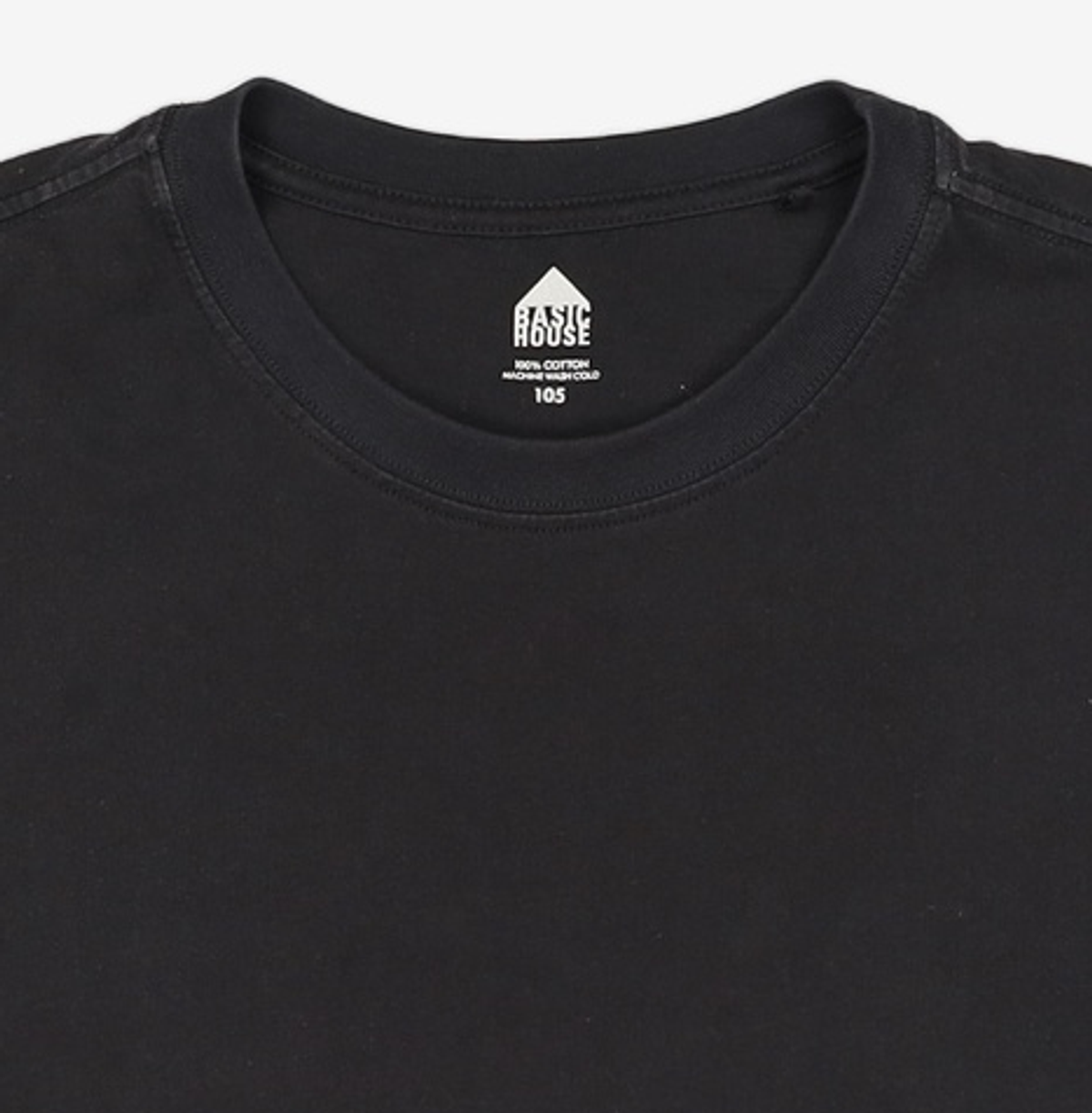 베이직하우스(BASIC HOUSE) UNI 레이어드 라운드 반팔티셔츠_일반기장(+4cm) LATS0104 105
