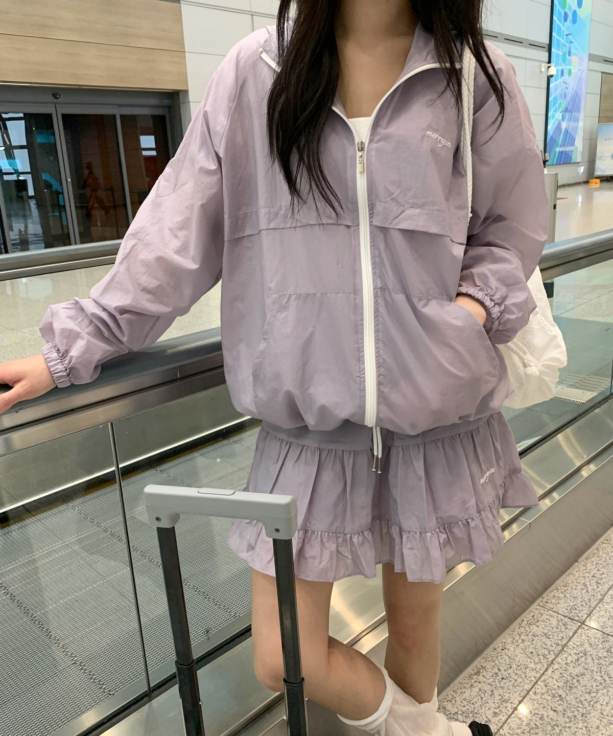 메리온(MERRYON) 제트 윈드브레이커 후드집업