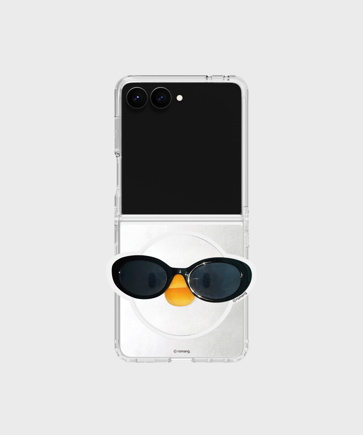 에스엘비에스(SLBS) [SET] 베베더오리 얼굴 클리어 마그넷 케이스 for Galaxy Z Flip8 + 데코 스티커 포함