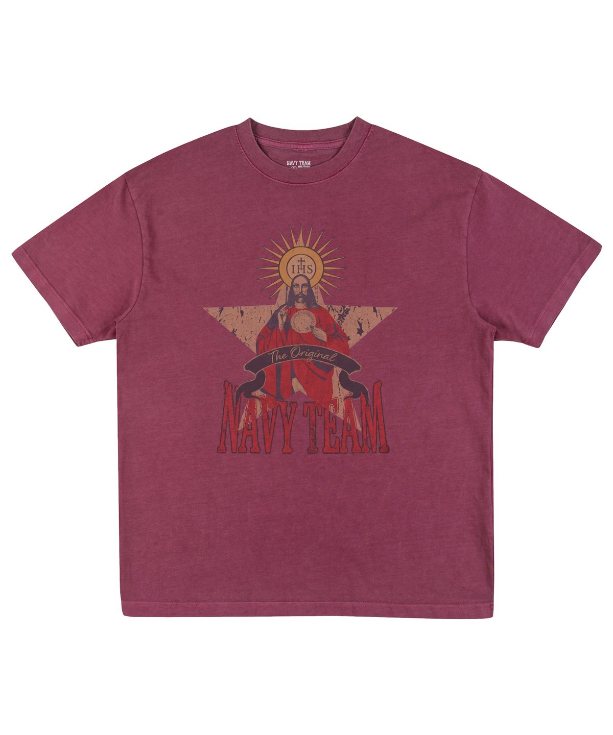 네이비팀(NAVYTEAM) The Original 피그먼트 반팔 티셔츠(4color)