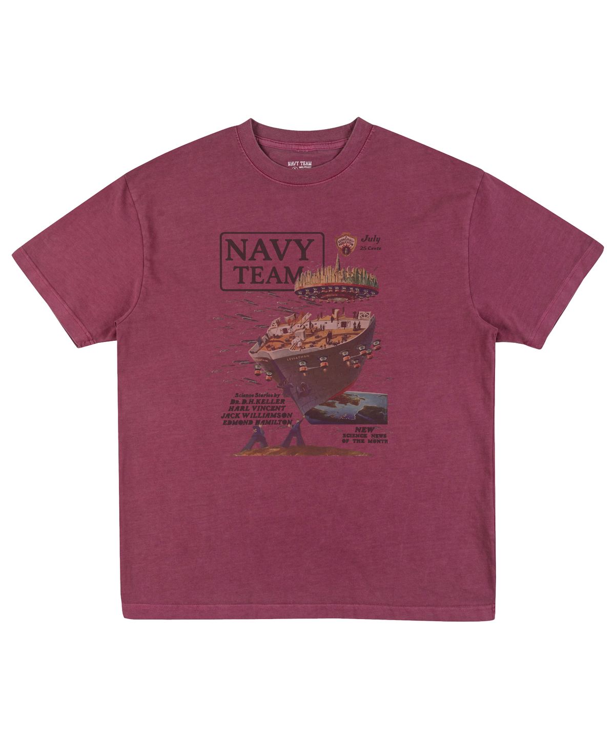 네이비팀(NAVYTEAM) LEVIATHAN 피그먼트 반팔 티셔츠(4color)